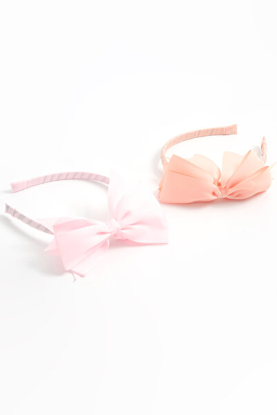 lilico Panglică grosgrain pentru fetiță, culoare roz somon, 2 coroane