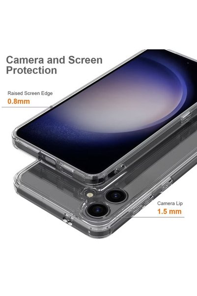 PSGT Samsung Galaxy (A06) Compatible Case Transparent Soft Transparent Lenz Protected