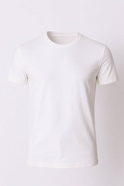 trender O Neck Ecru Men's T-Shirt 2143