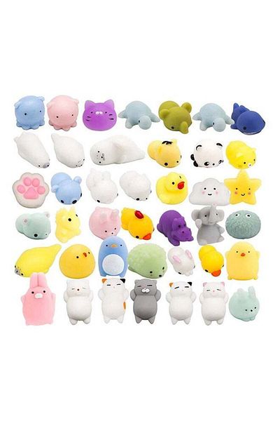 huitich 40-Piece Unicorn Squishy Stress Relief Toy Set