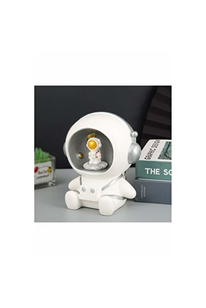 Store Polyester Masa Üstü Astronot Ledli Lamba