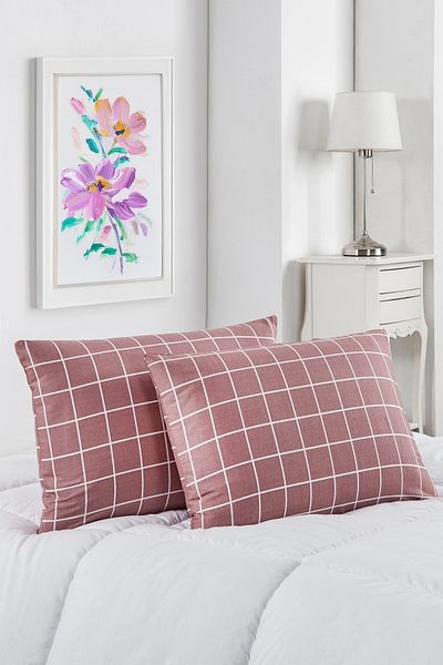 MARLA HOME 2 Pillow Cases |   Zippered |   Cotton |   50X70 cm