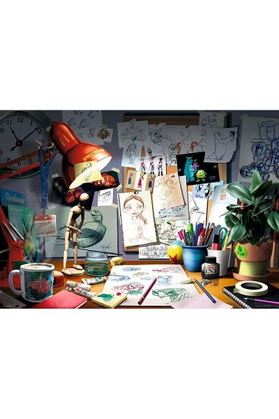 RAVENSBURGER 12000302 Disney Artist's Desk 1000 Pieces Ravensburger Puzzle