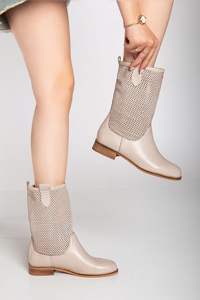 Elile Shoes Γνήσιο δέρμα Καλοκαιρινές μπότες διάτρητες από νούμερο 33-34-35 έως νούμερο 41-42-43-44