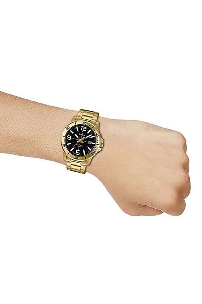 Casio Men's Enticer Analog Watch - 45 mm - Gold