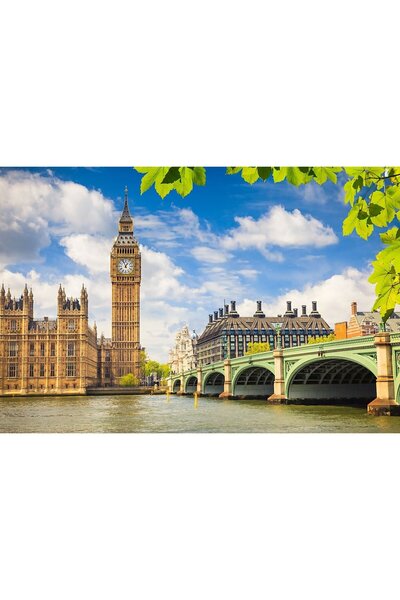 media Αυτοκόλλητο άνοιξης Big Ben, 270 x 200 εκ.