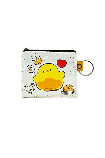 PALTO TASARIM Cute Chick Printed Coin Purse