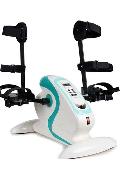 huitich Motorized Electric Mini Pedal Exercise Bike White