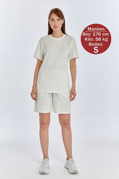 OXVİN 2-Piece Women's T-Shirt - Shorts Set Regular Modal Blend (Shorts - T-Shirt)
