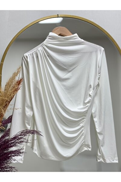 MİHRA STORE Άννα Σέντι Μπουζάλινο Σετ Badi-EE538 Λευκό