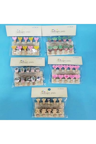HİMARRY Figured Stringed Note Holder Peg Photo Peg