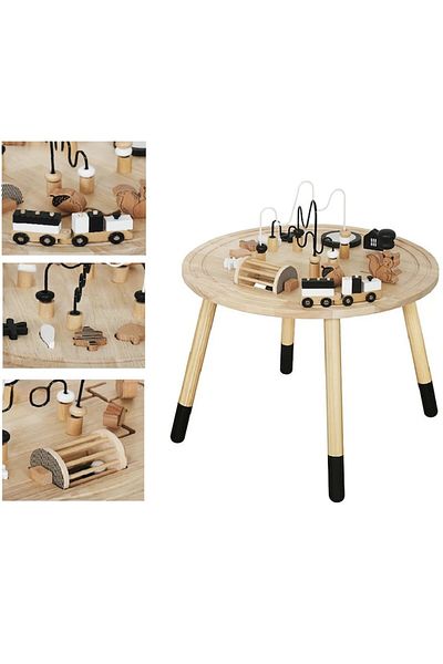 indiggo Masă de activități educaționale Montessori din lemn AdventureTable