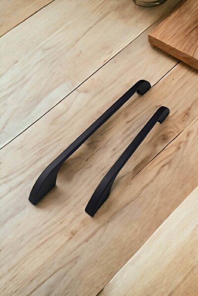 Dizaynhouse Mâner elegant pentru dulap, model zebră neagră, de 224 mm, mâner metalic pentru dulap și sertar