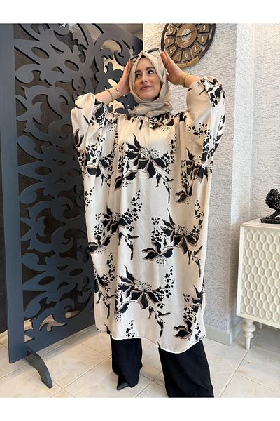 AYSUN AYDEMİR Patterned Summer Slow Long Tunic