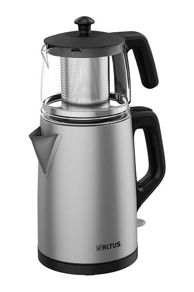 Altabi Tea Machine Inox Body Glass Teapot Al Tus Tea Maker