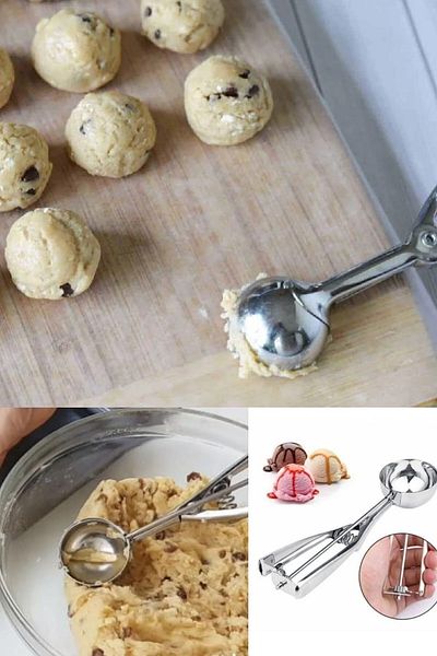 afifehome Stainless Steel Cookie Halva Ice Cream Serving Spoon