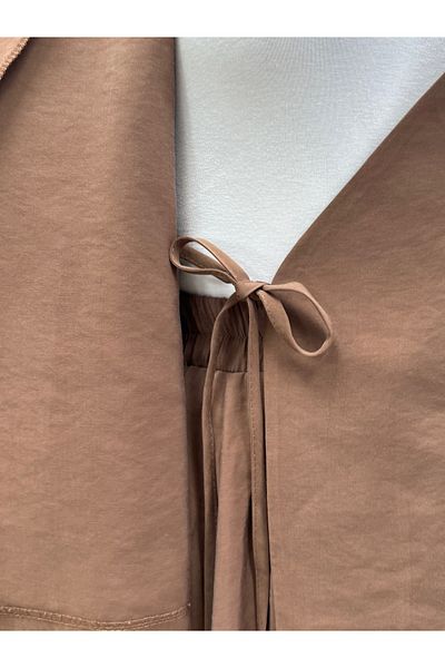 MİHRA STORE Nazan Side Tie Skirt Suit-He8329 Brown