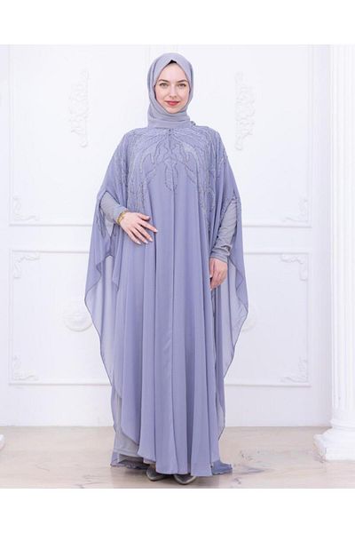 Tebrikler tekstil caftan elegant pentru femei din 2 piese model 4467