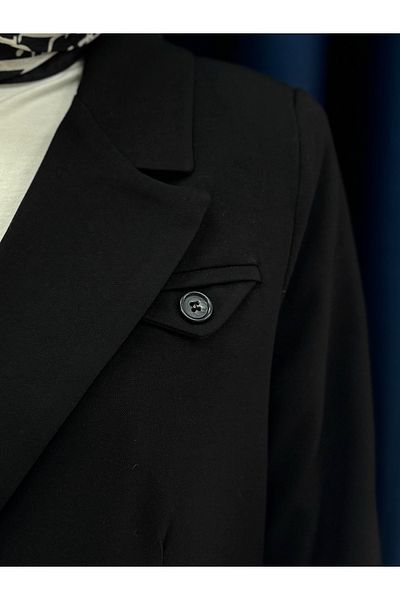 MİHRA STORE Yelista Jacket with Filotal Collar-Bn8615 Black
