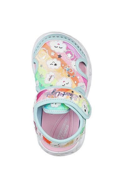 SKECHERS Sandály Skechers Heart Lights Sandals, Modré, Dětské