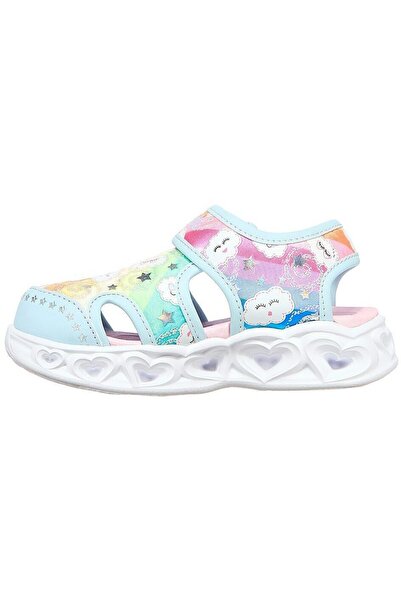 SKECHERS Sandály Skechers Heart Lights Sandals, Modré, Dětské