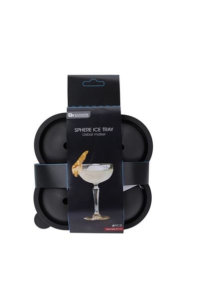 Excellent Houseware Form 4 Brest ice spheres, silicone, 16 x 15 x 7 cm