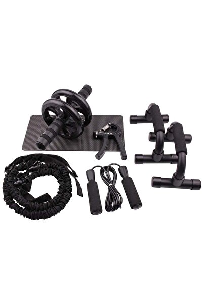 huitich مجموعة أساسية للصالة الرياضية المنزلية المدمجة باللون الأسود