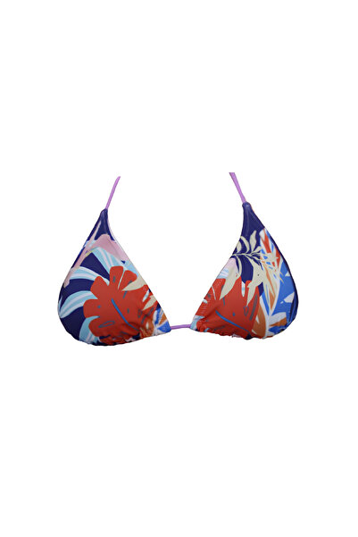 BİMAYO Kadın Çiçek Yaprak Desenli Tek Bikini Üstü