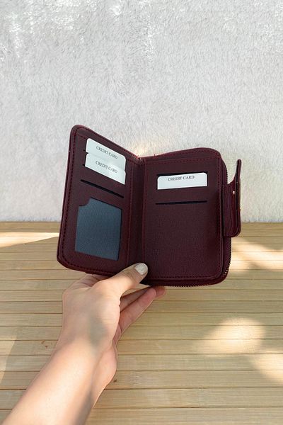 Mazel Design Women's Zippered Card Holder Compartment Wallet Accessory