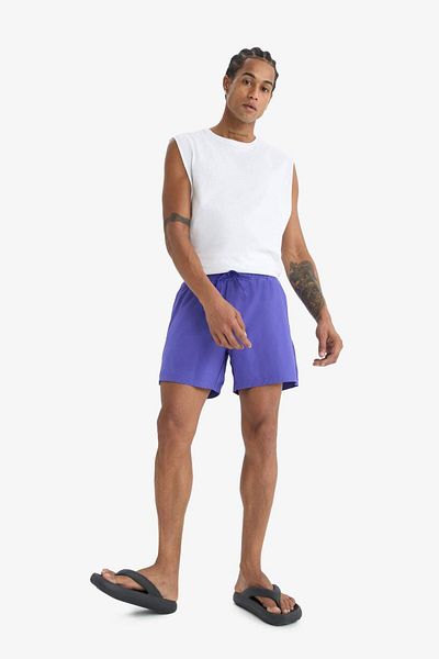 DeFacto DeFactoFit Sportsman με εμπριμέ εύκαμπτη υφή κοντό μαγιό σορτς B5952AX25HS
