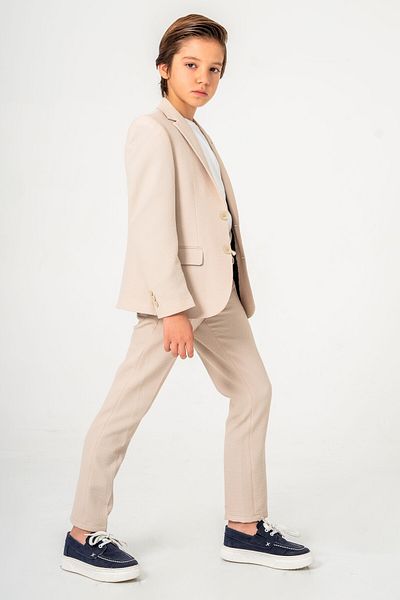 carino's kids Seersucker Boy's Suit Lycra