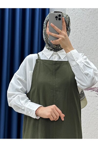 MİHRA STORE Basel Gabardine Gilet-Bn4225 Khaki