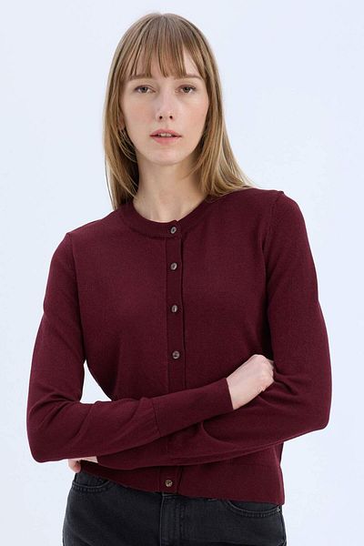 DeFacto Cardigan cu decolteu rotund cu croiala normala E5032AX24WN