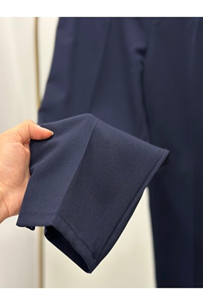MİHRA STORE Beren Hidden Pocket Trousers-Mt1508 Navy Blue