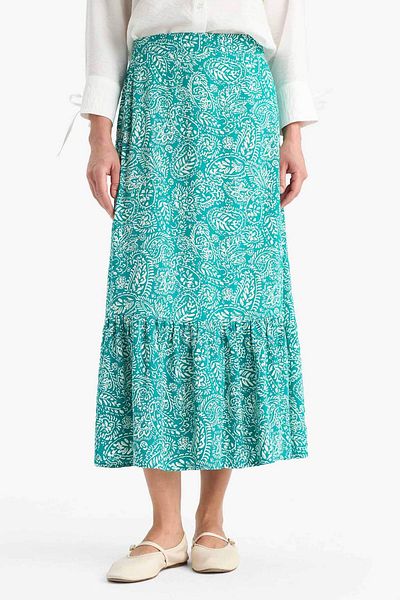 DeFacto Patterned Maxi Hijab Skirt B2426Ax25Sm