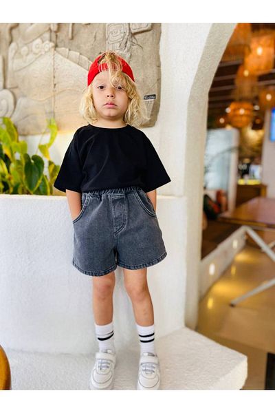 anonim La'Ciel Paris Unisex Balloon Denim Black