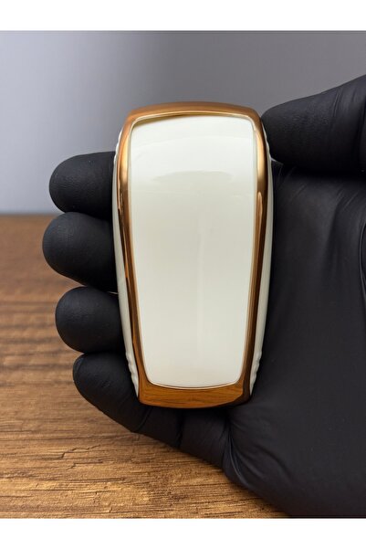 Mavi Keys Husă din silicon pentru telecomandă cu 3 butoane compatibilă cu Mercedes C, E, S, G Class AMG Smart – Nano – Alb