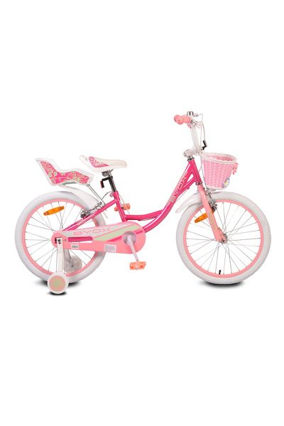 byox Bicicletă 20 Inch pentru Fetite 6–9 Ani – Byox Fashion Girl Roz Cu Coș, ...