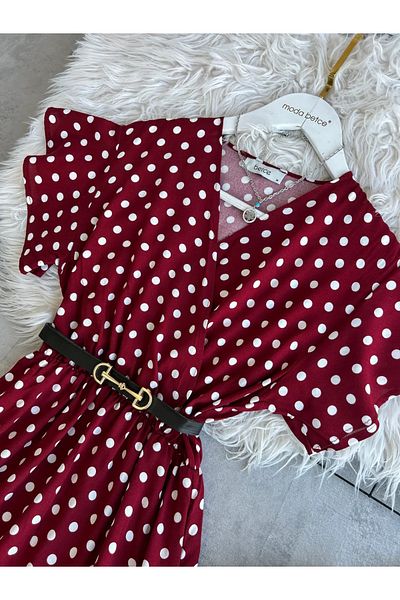 modabetce Double Breasted Collar Dress
