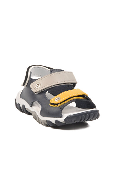 Aspor Navy Blue Gray Velcro Boys Sandals