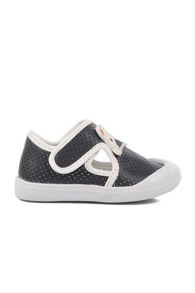 Aspor Navy Blue Velcro Orthopedic Baby Boy Shoes