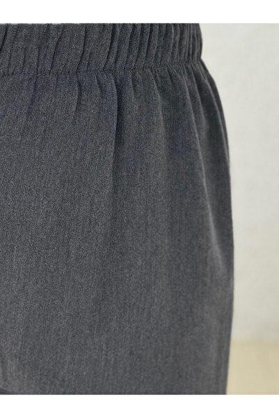 MİHRA STORE Sormora Belt Λεπτομερές Σετ Παντελόνι με Μπουφάν-AS471 Anthracite