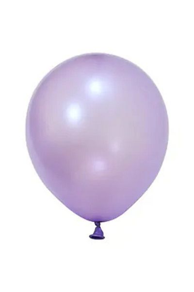 tedaks 20Pcs 5 Inch 12.5 cm Metallic Lilac Balloon Birthday Ornament