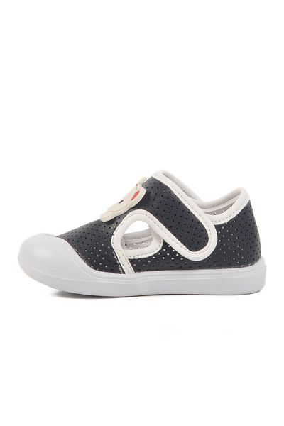 Aspor Navy Blue Velcro Orthopedic Baby Boy Shoes