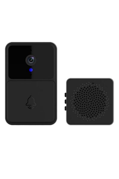 zyteq ZYTEQ®️ smart video doorbell, Wi-Fi, night vision, 2-way audio, cloud, app, black