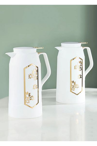 DVINA Royal Camel Autumn Thermos Set 2 Pieces 1L + 1L