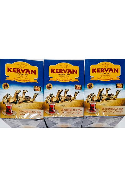 DÜNEN KERVAN Kervan Tea Ceylon Tea 3 Packages of 2400 Grams