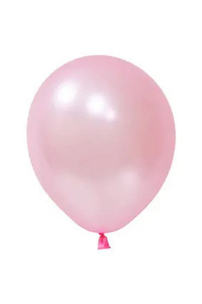 tedaks 20Pcs 5 Inch 12.5 cm Metallic Pink Balloon Birthday Ornament