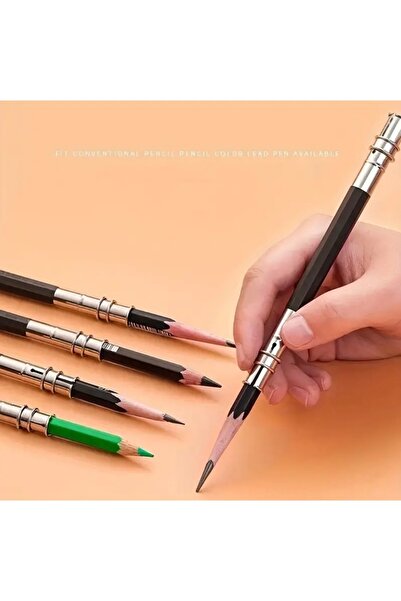 AEÇTASARIM 1 Adet Paslanmaz Çelik Çift Uçlu Kalem Uzatıcı