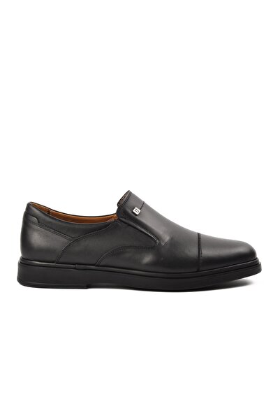 Aspor Black Genuine Leather Men's Classic Shoes